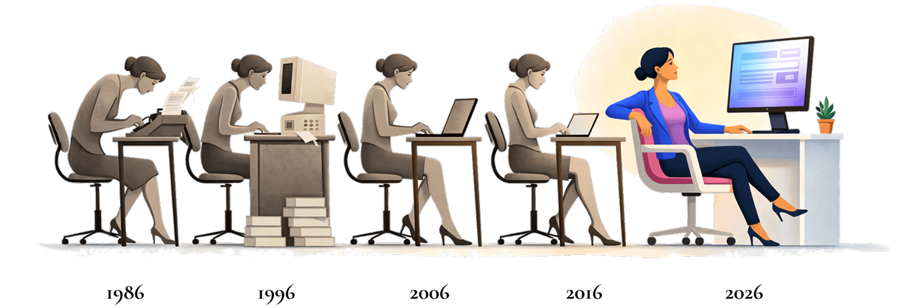 Illustration of Clerk Evolution