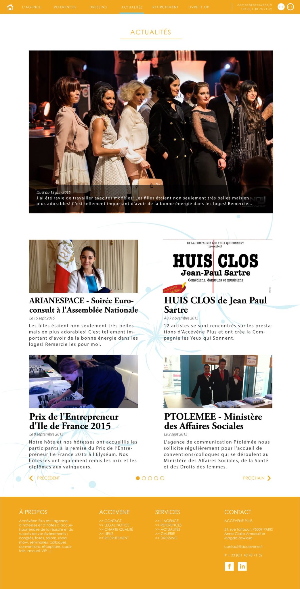 ACCEVENE PLUS Website by Suzaku Productions