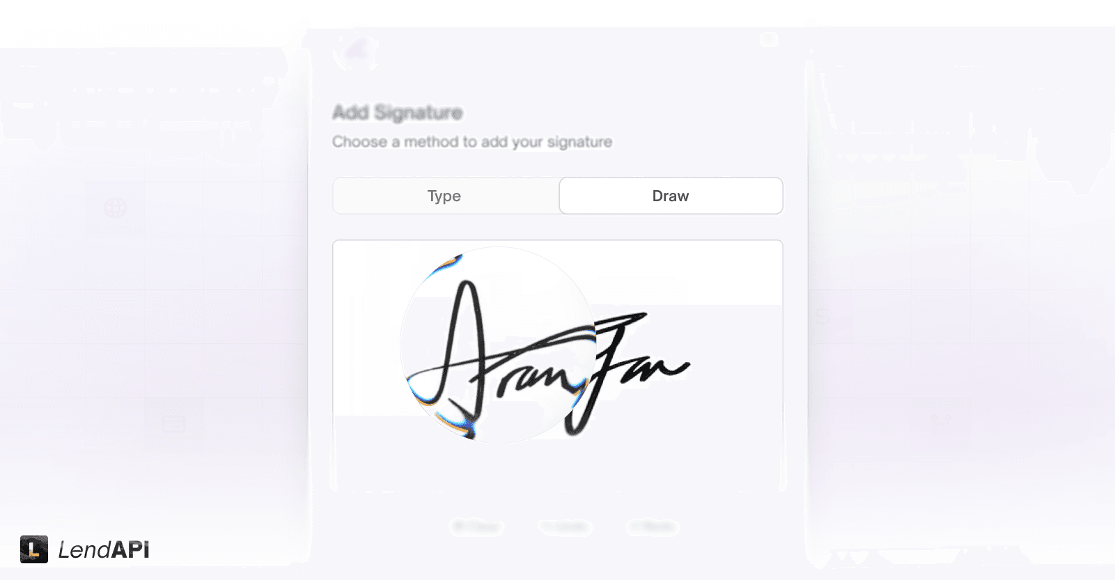 LendAPI v3.1.9 - New Contract Builder - Sign by Draw Signature