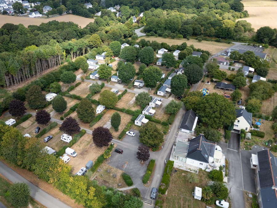 Camping vu du haut