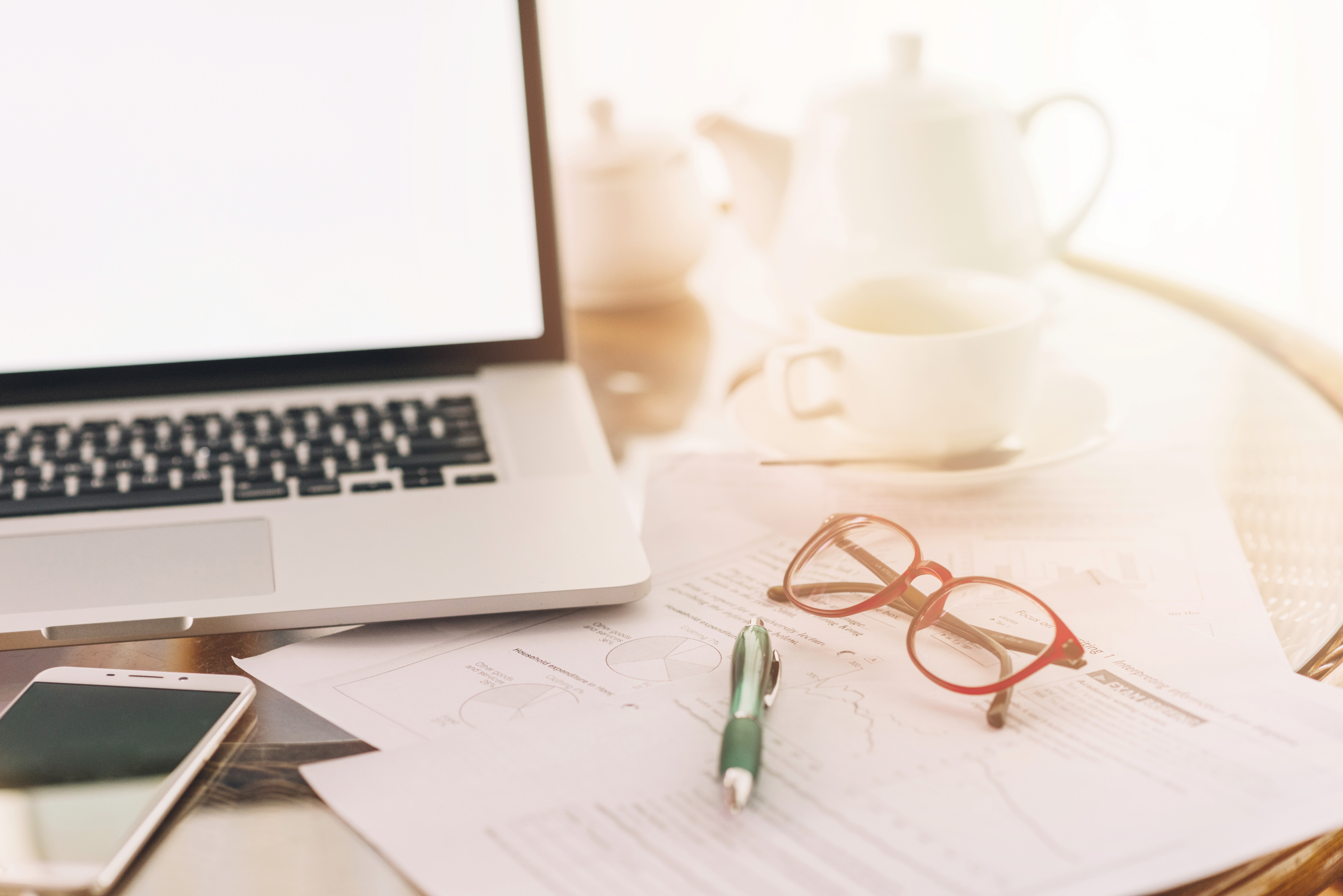 Image de notebook en oficina