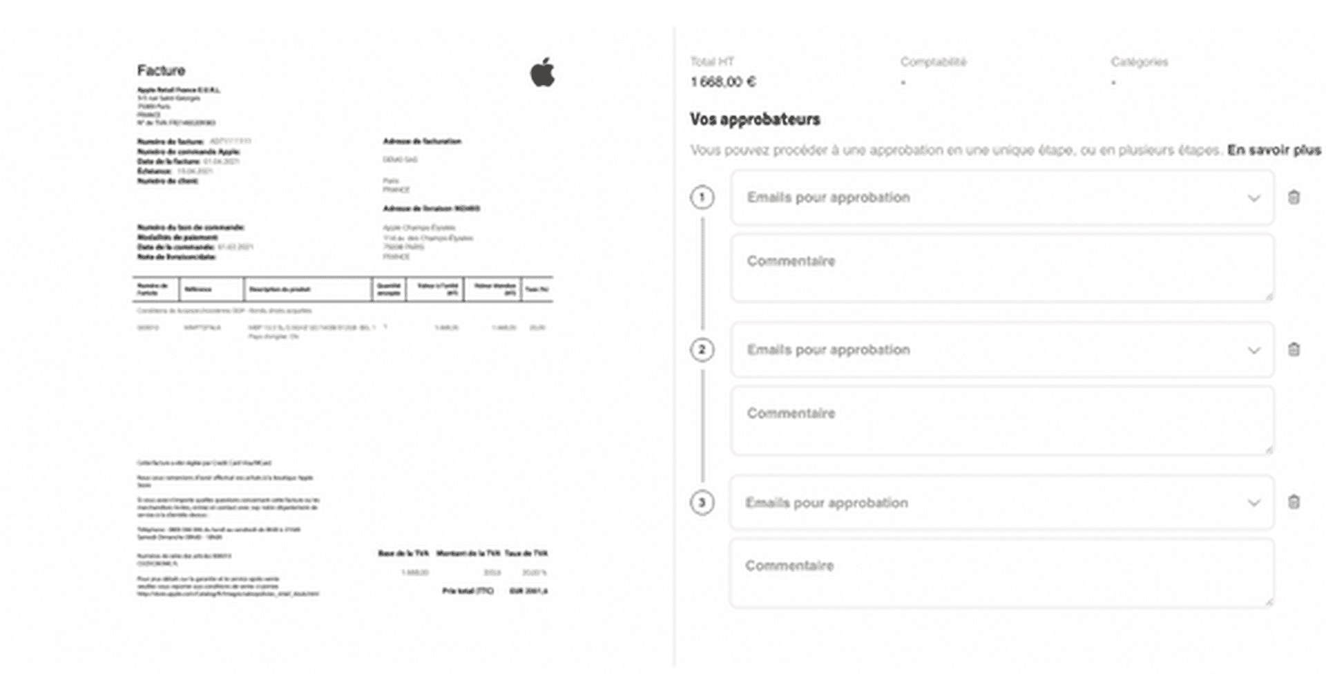 Demande d'approbation Contrôle-