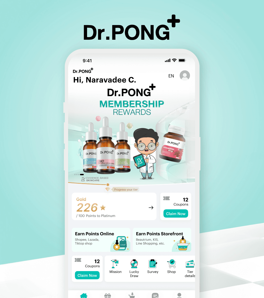 Dr.Pong ใช้ Rocket Loyalty CRM เปลี่ยนลูกค้า Marketplace เป็นสมาชิกและดันยอดซื้อซ้ำบน brand.com