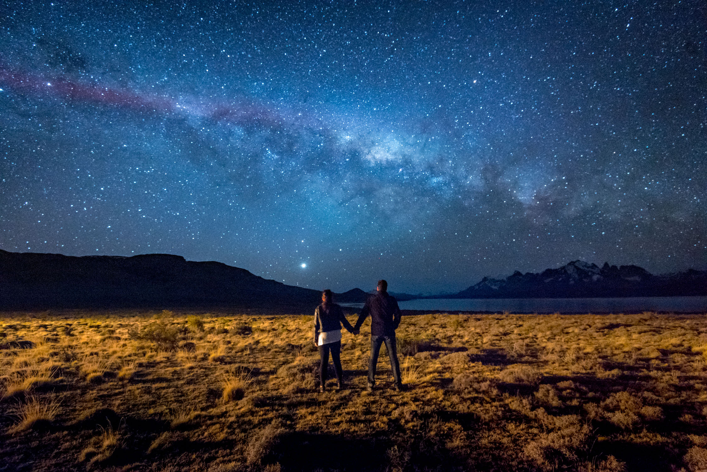 Just us and the stars in Patagonia