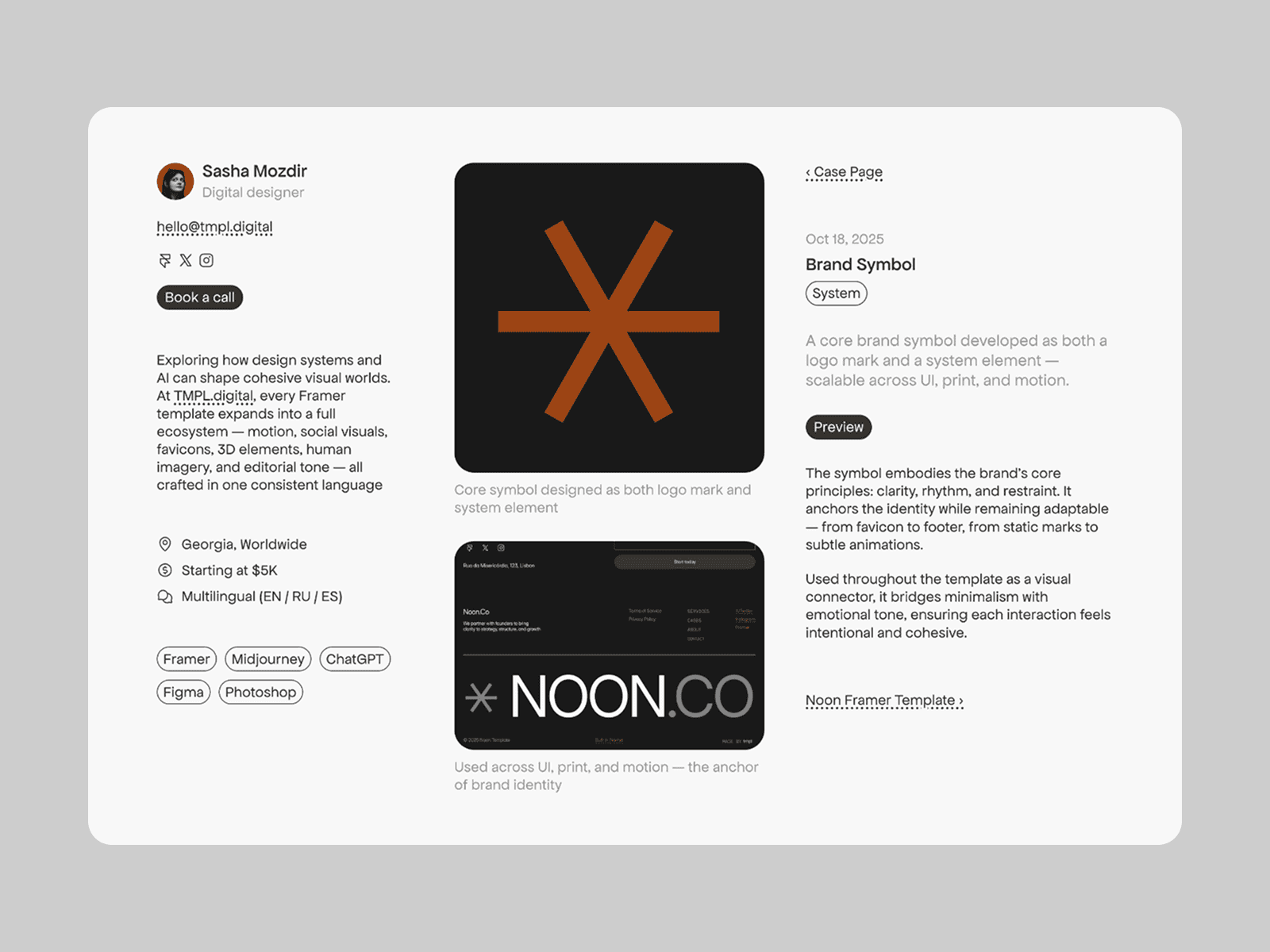 Simpolio — Minimal Portfolio Template