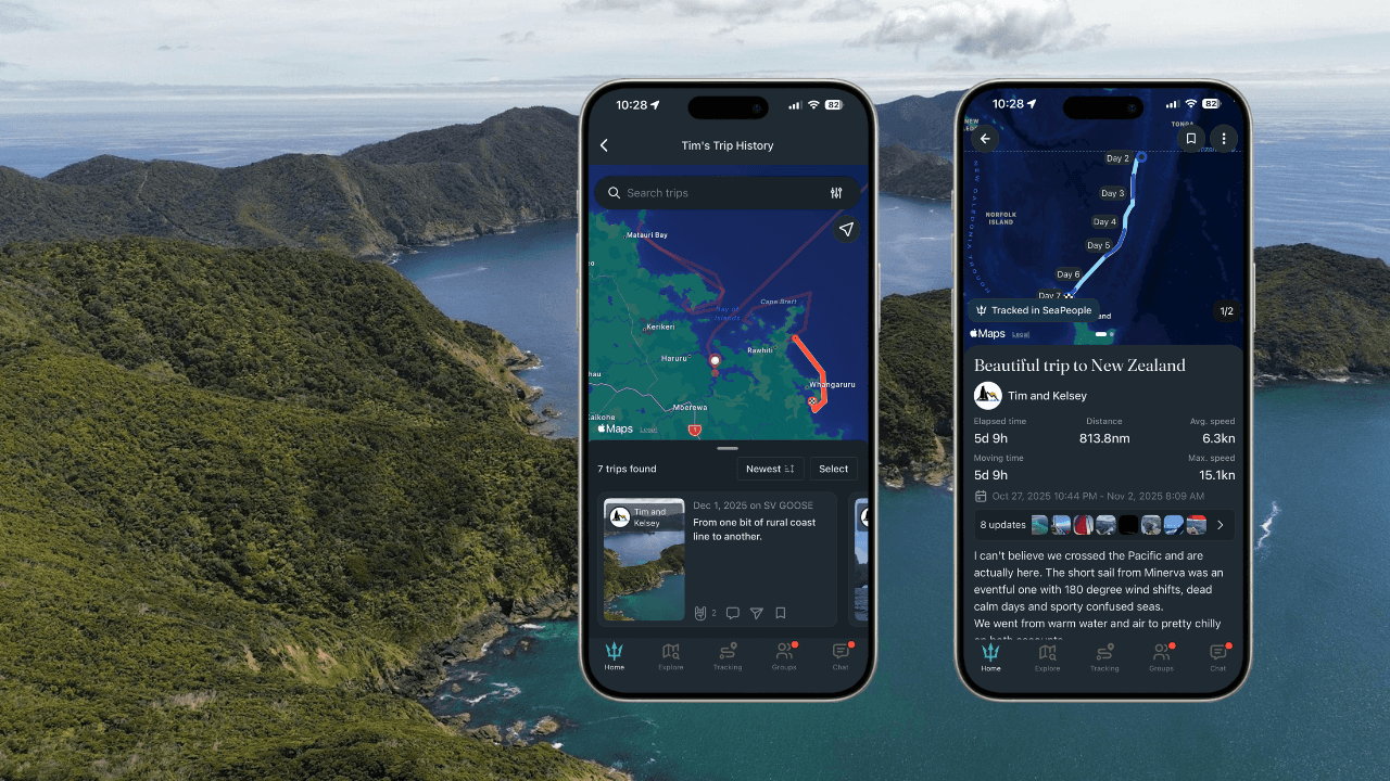 SeaPeople trips tracked in New Zealand