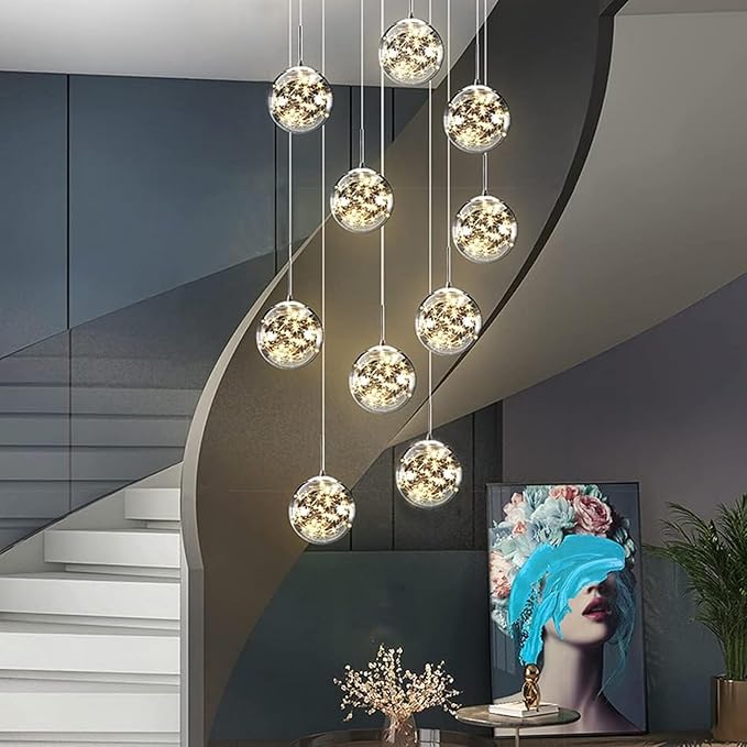 Modern chandelier for staircase – A beautifully designed piece, perfect for adding elegance to any space.