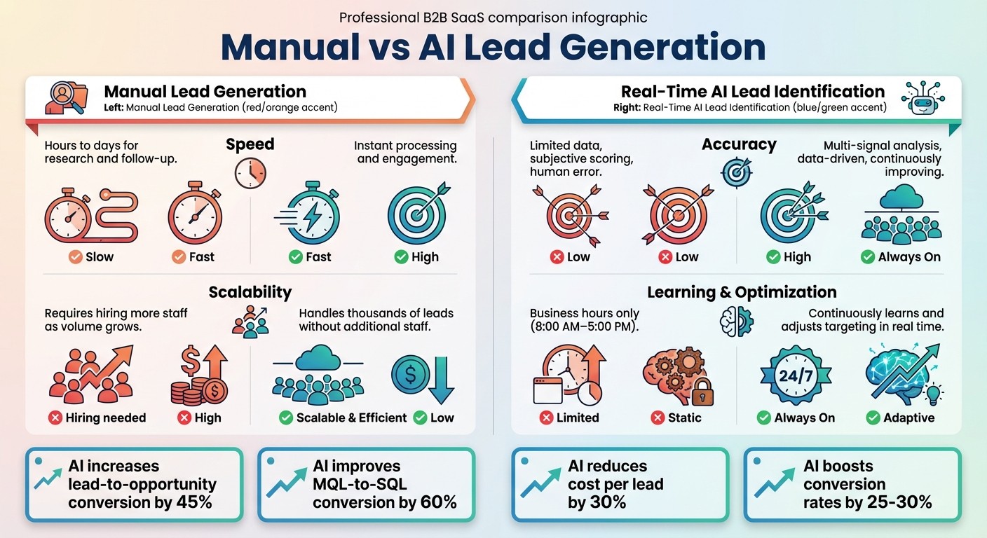 Manual vs AI Lead Generation: Speed, Cost, and Performance Comparison