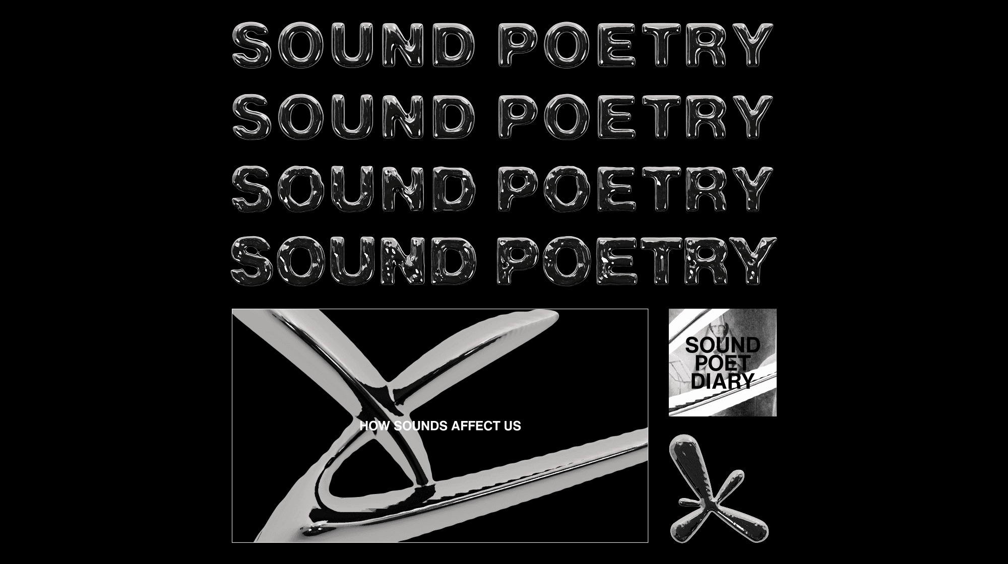 sound poetry branding banner