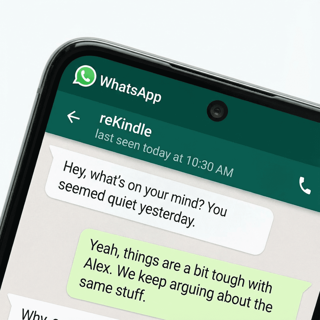 mobile app where a reciept is sorted