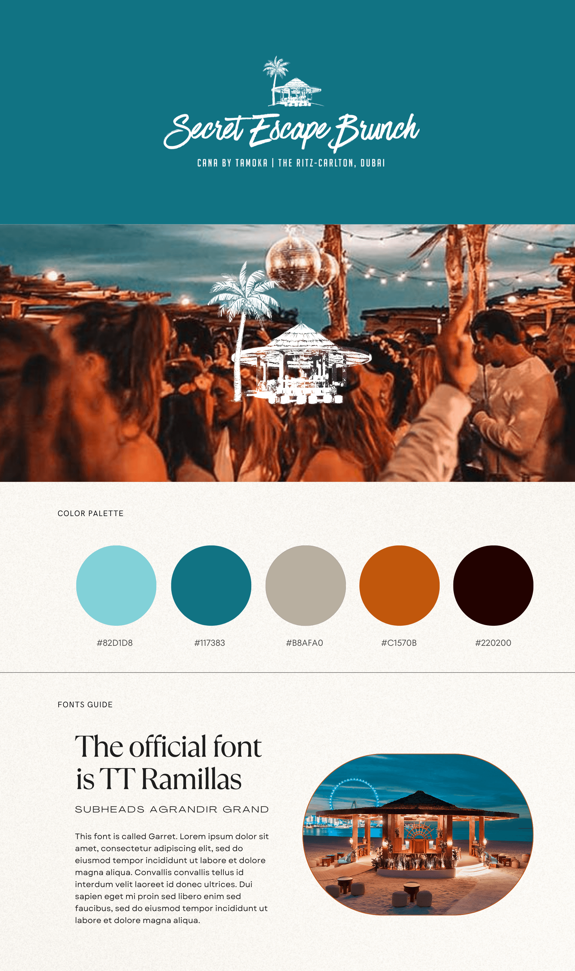 Secret Escape Brunch Brand guide