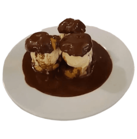 Profiteroles from Chez Nenesse in Paris.