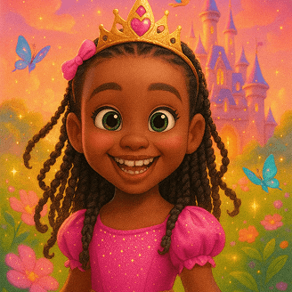 Convite de festa infantil tema princesa personalizado com ilustração encantada