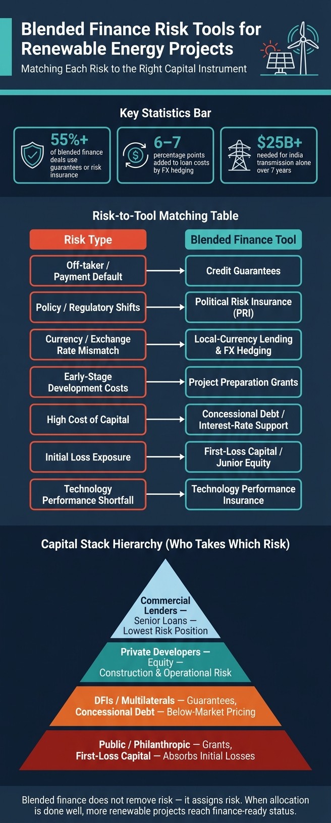 Blended Finance Risk Tools for Renewable Energy Projects