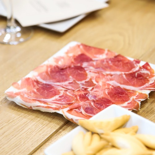Plato de jamón ibérico