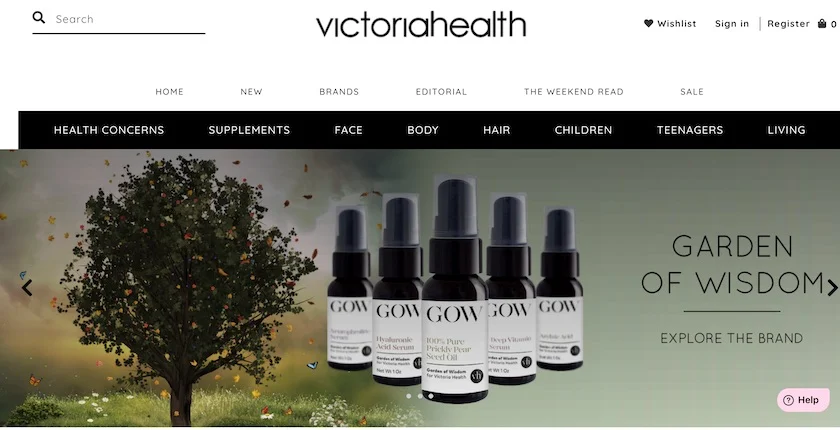 Victoria Health website