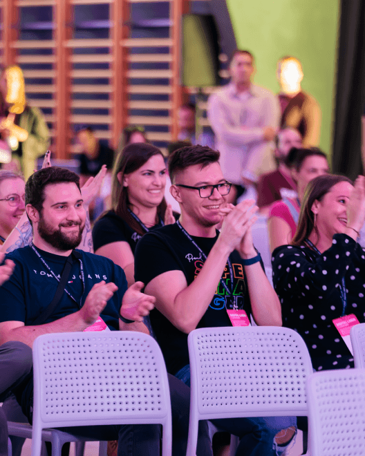 Supercharge Design team giving talks, mentoring, and connecting with the design community at conferences and workshops