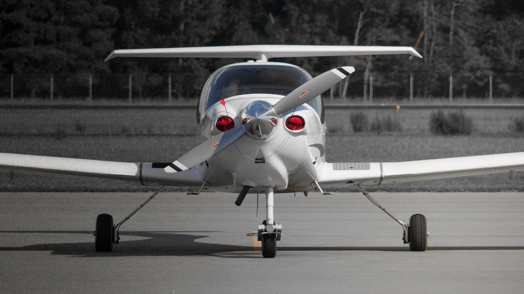 Diamond DA-40 aircraft with G1000 glass cockpit at Coeur d'Alene Airport Idaho