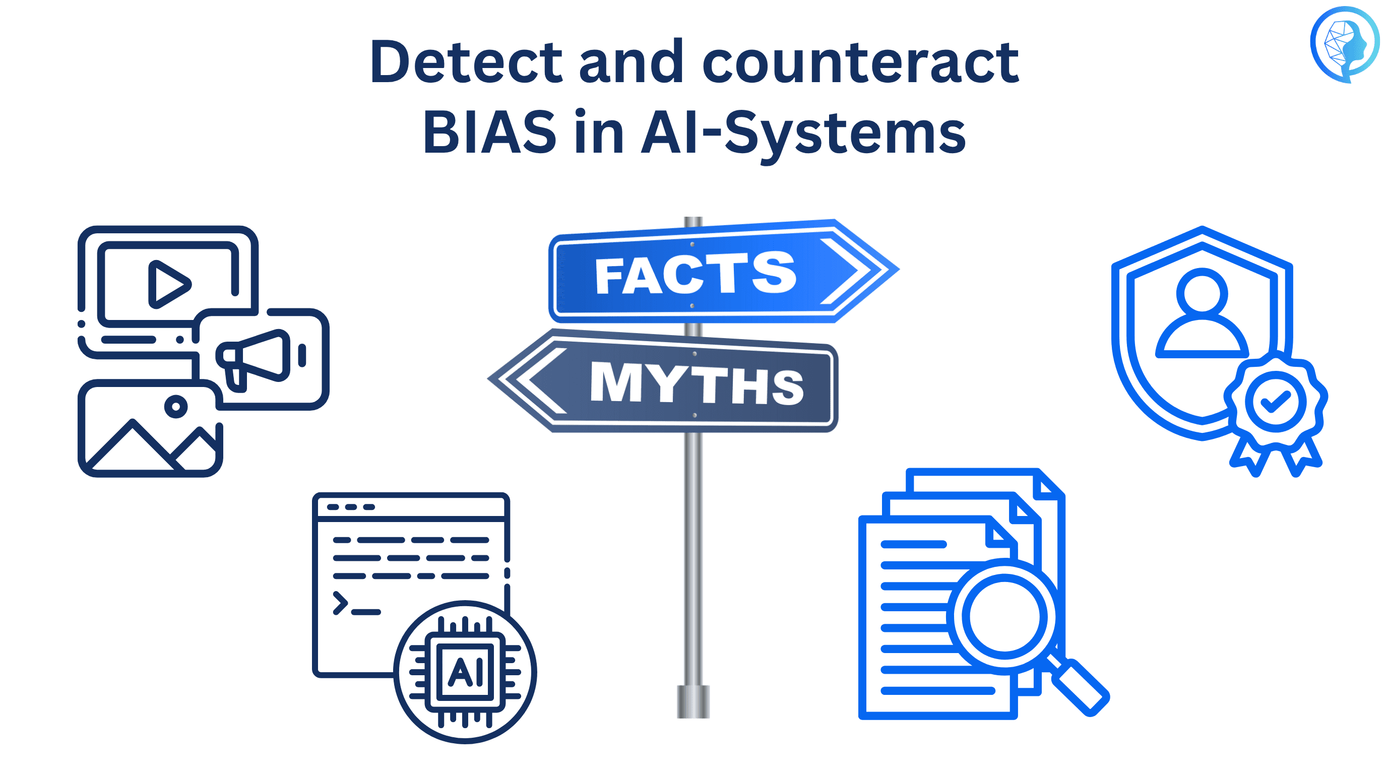 Illustration of bias in AI applications with unbalanced data and decision-making processes
