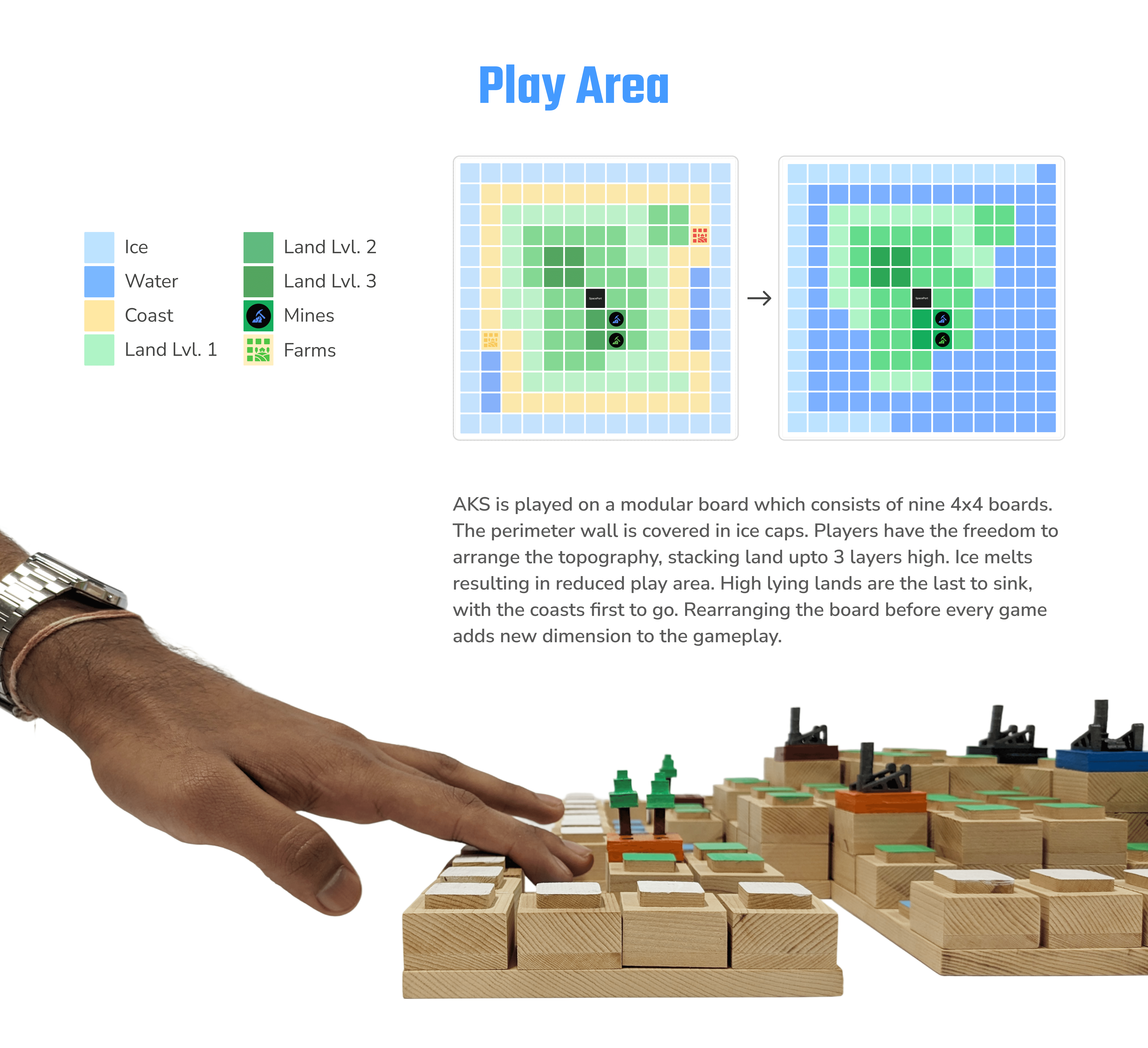 A person wearing headphones sits at a desk with a large curved monitor displaying graphic design software, surrounded by a laptop, smartphone, and potted plant, creating a modern workspace setup.