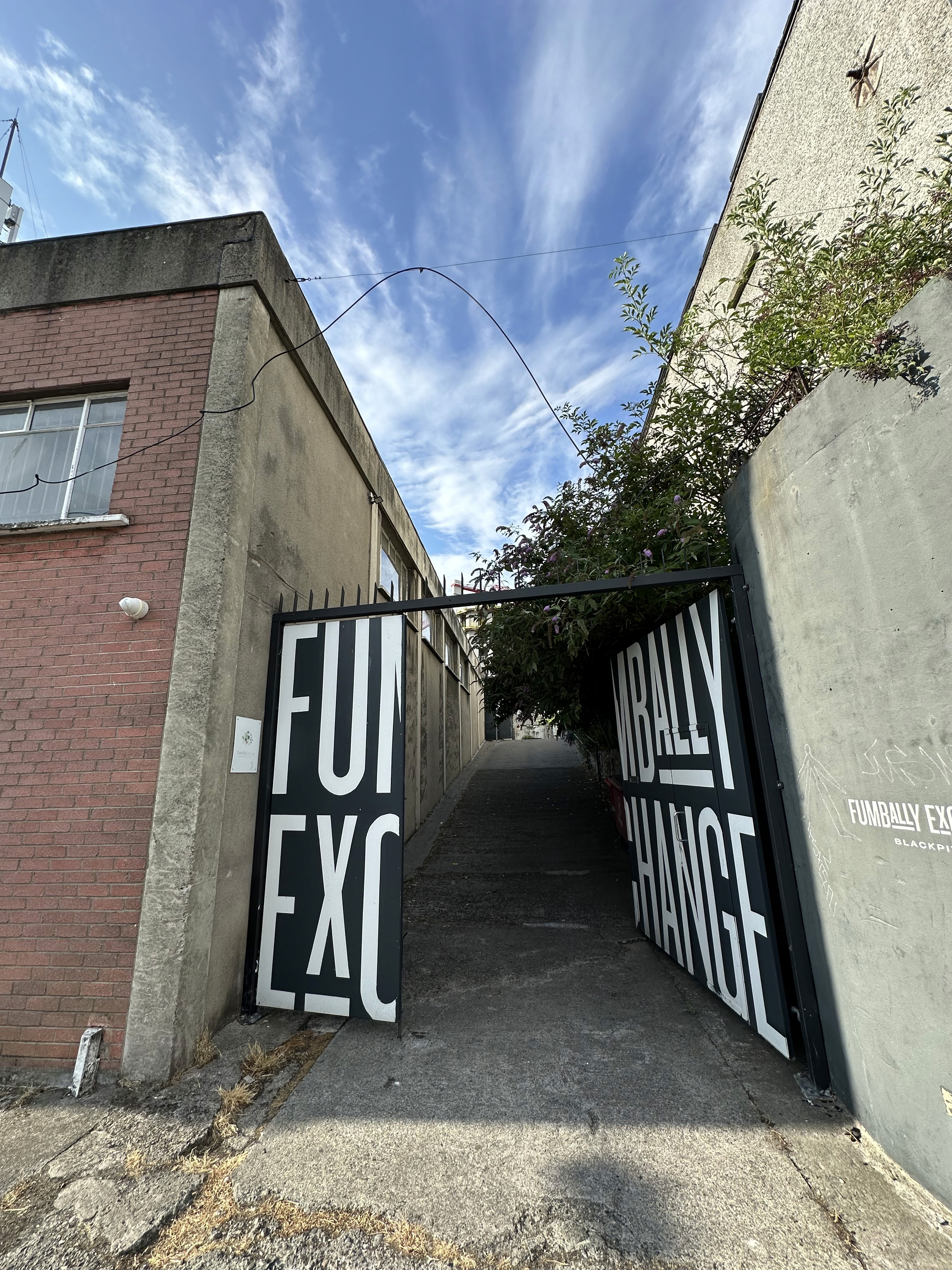 Fumbally Exchange entrance at Blackpitts, Dublin 8