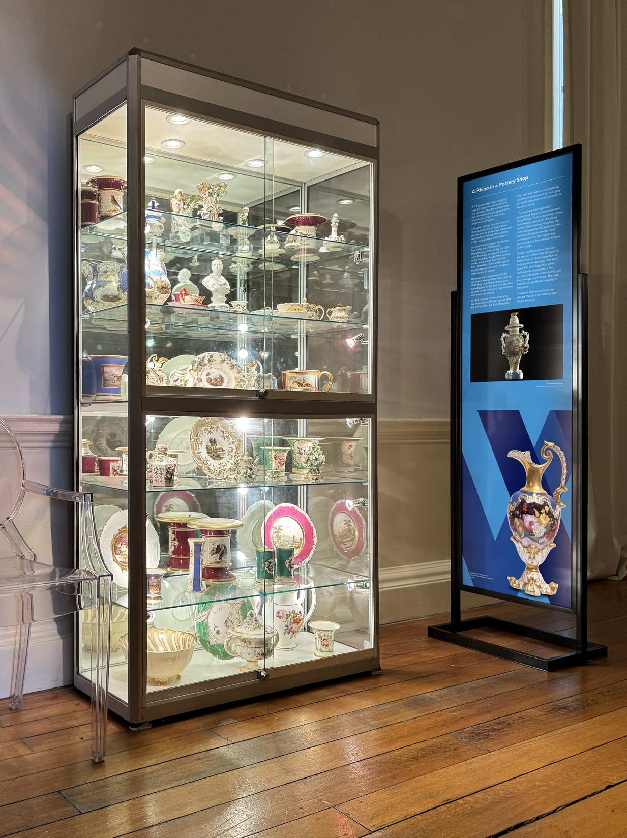 Contemporary Free Standing Museum Exhibition Interpretation Display Panel Design
