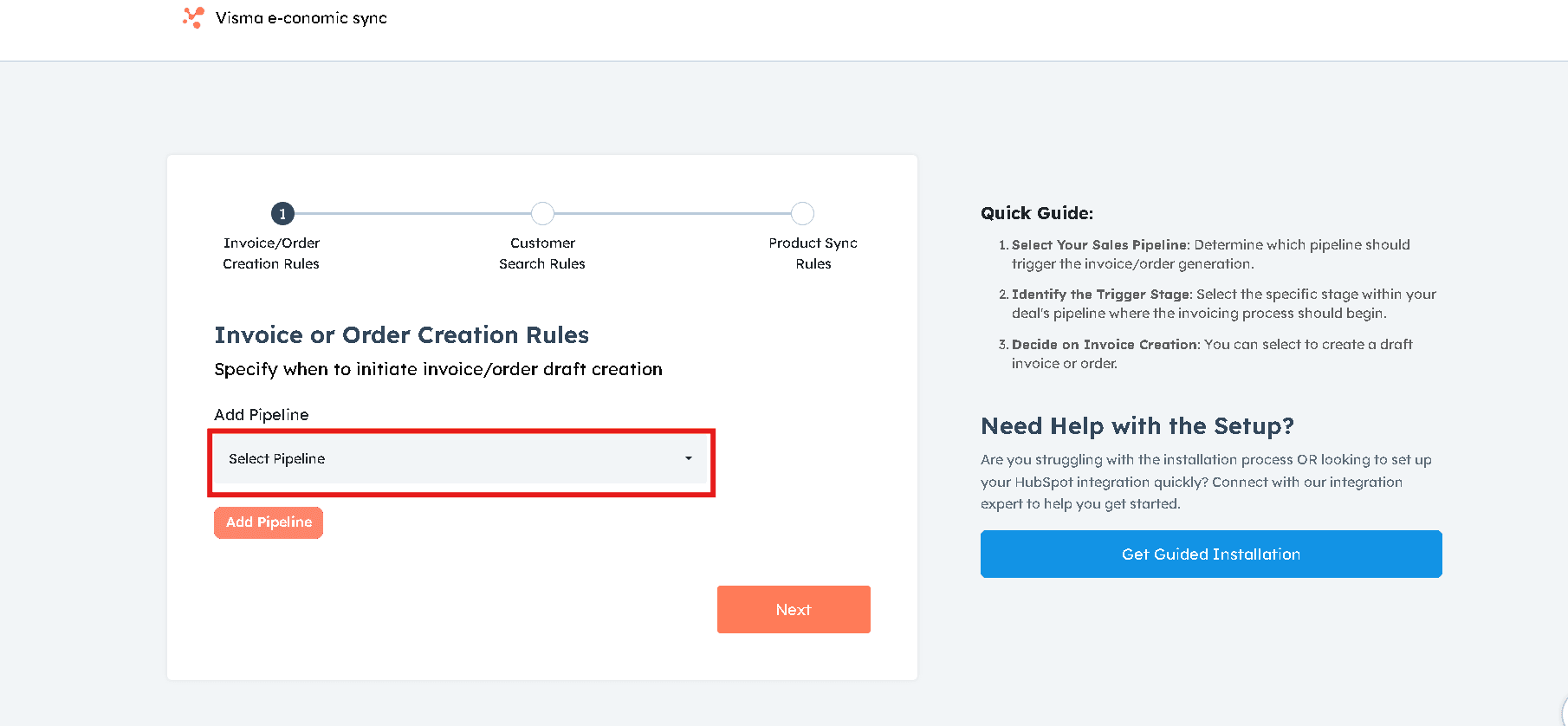 Invoice/Order Sync Rules