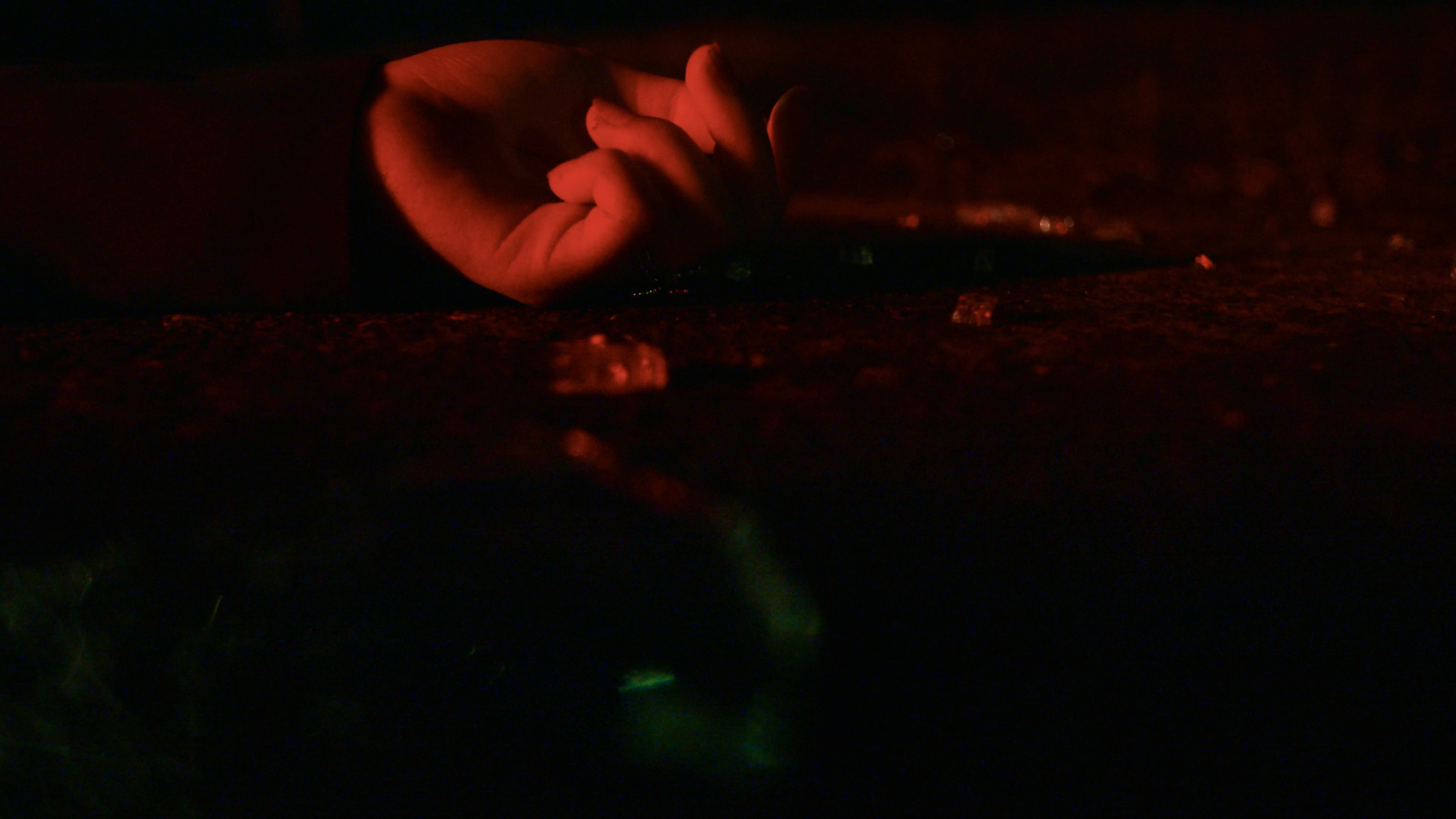 Red and Chrome hand shot