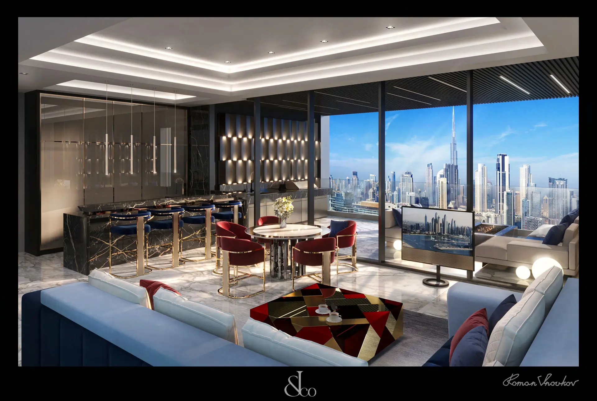Burj Binghatti Jacob and Co Residences interiors