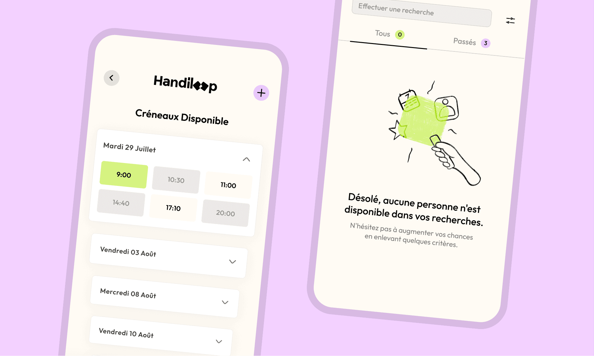 Presentation of work