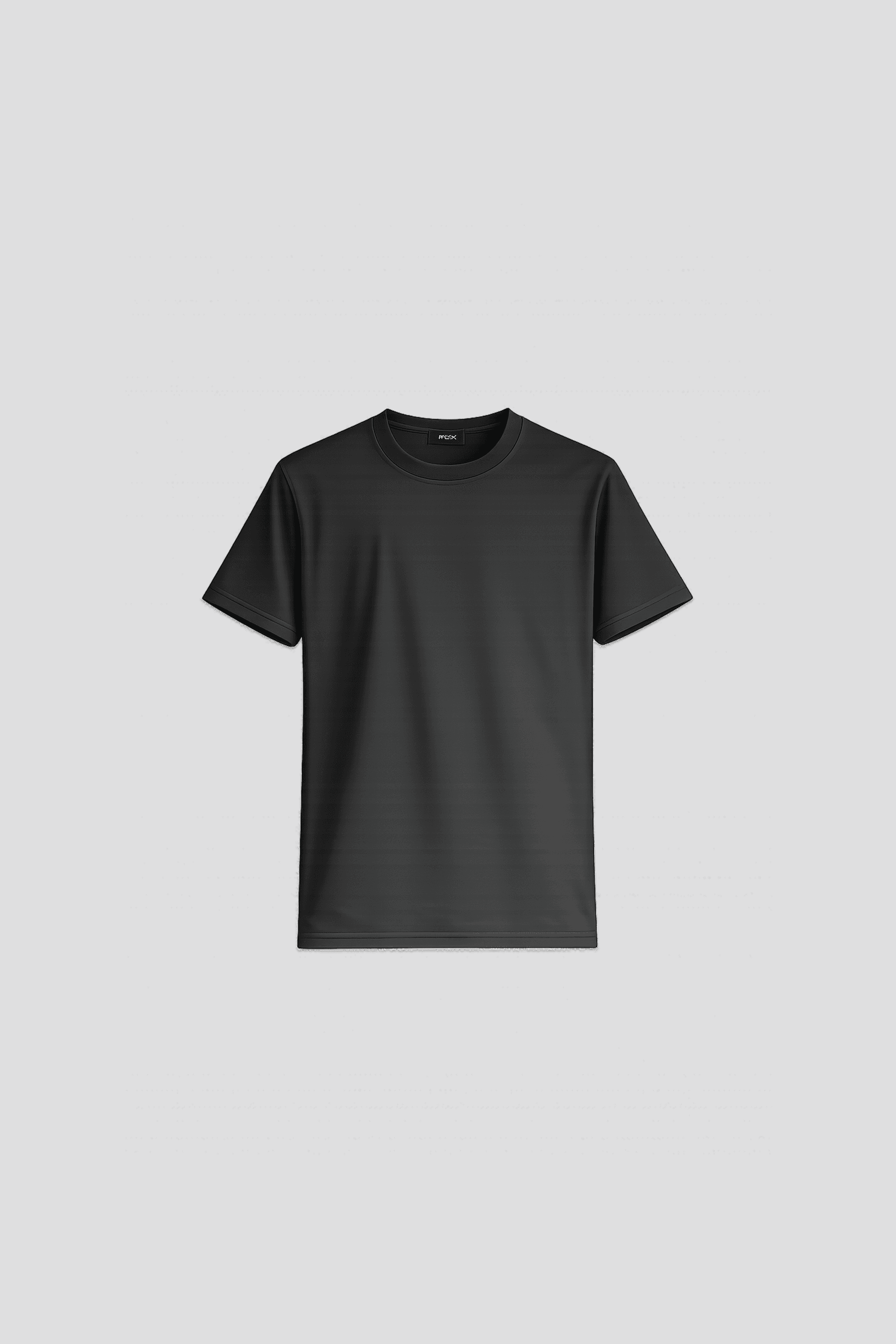 black and white crew neck t-shirt