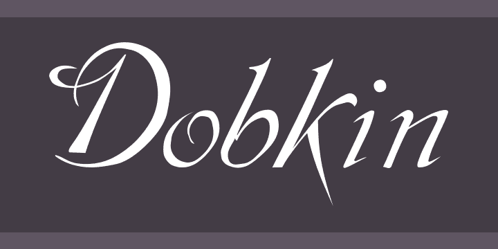 Dobkin script font