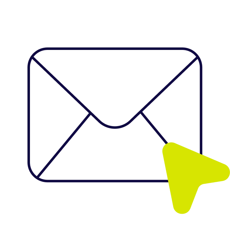 Icono de sobre de correo para envío de PQRS a la operadora Zona P.