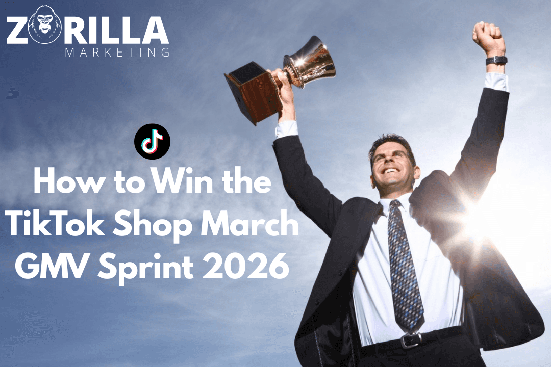 Successful TikTok Shop seller celebrating increased incremental GMV growth after winning March GMV Sprint rewards.