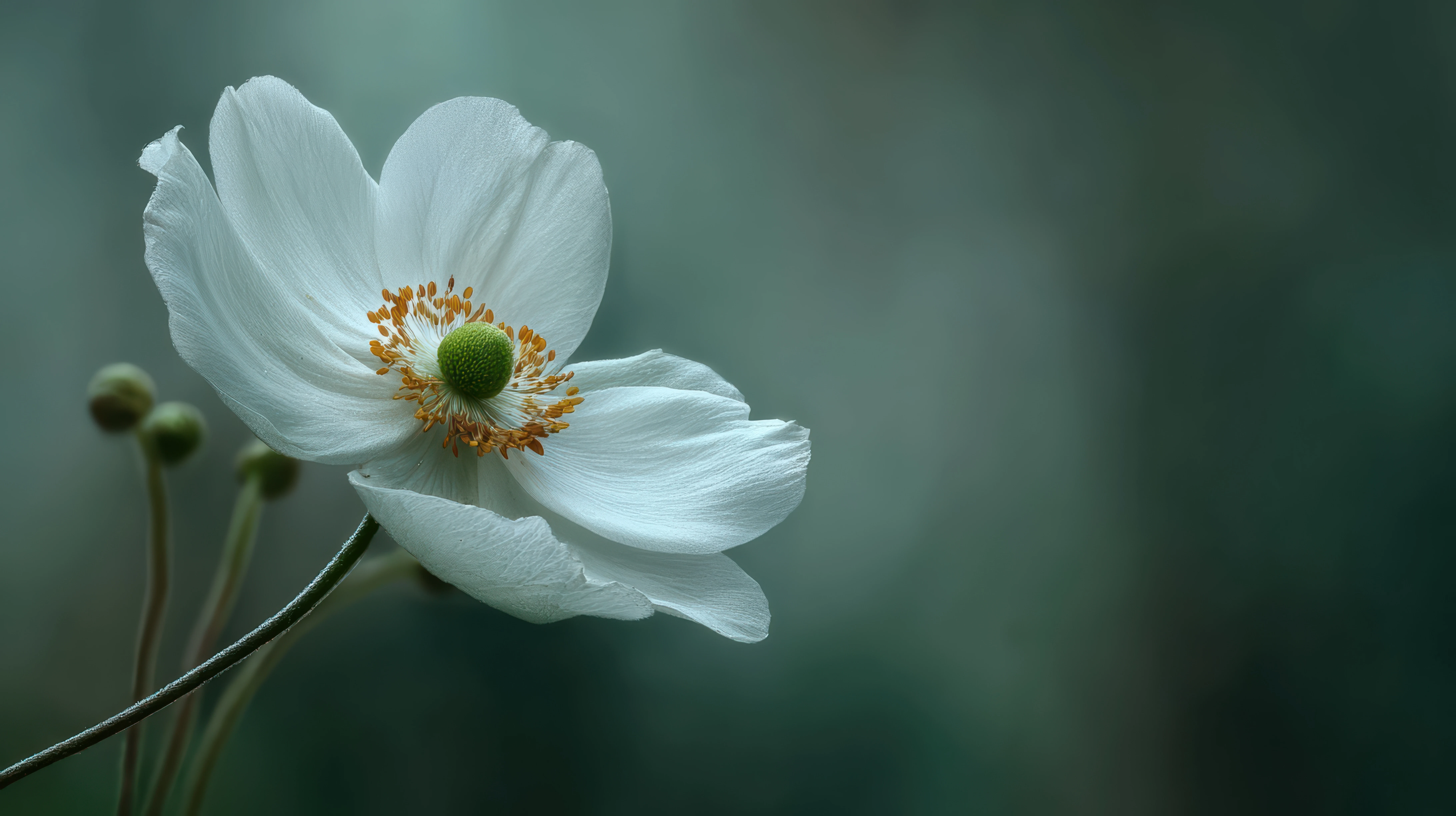 White Anemone Flower