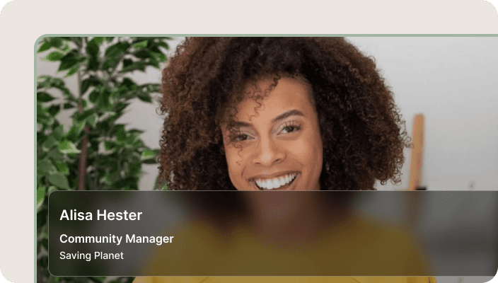 Image showing a portrait with a dark overlay to demonstrate how improved contrast makes text readable.