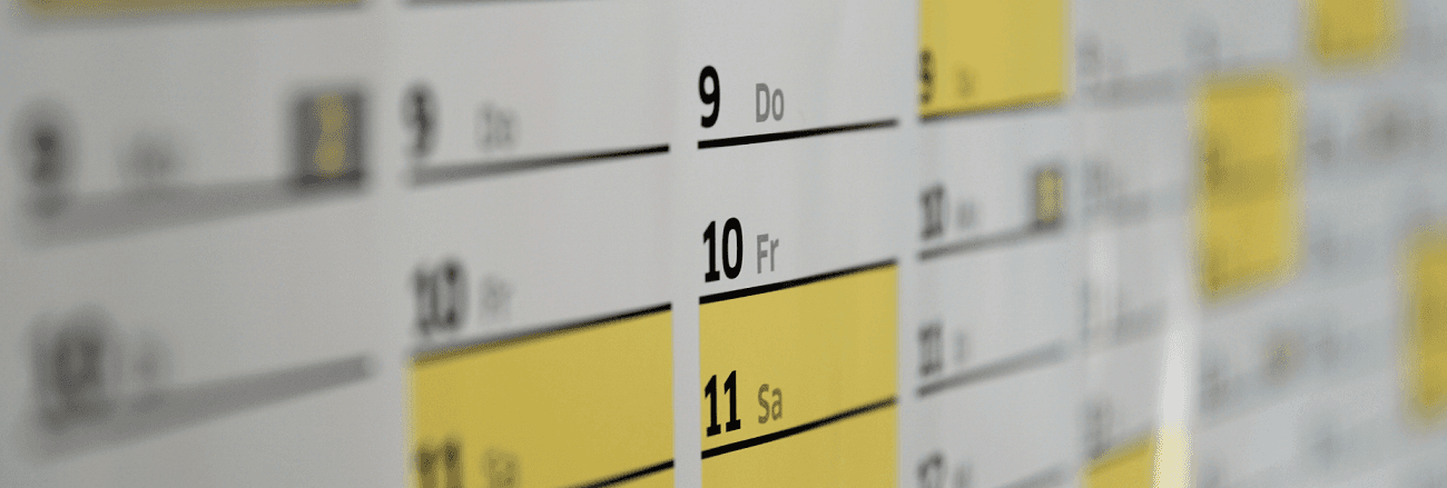 dates Calendrier d'événements
