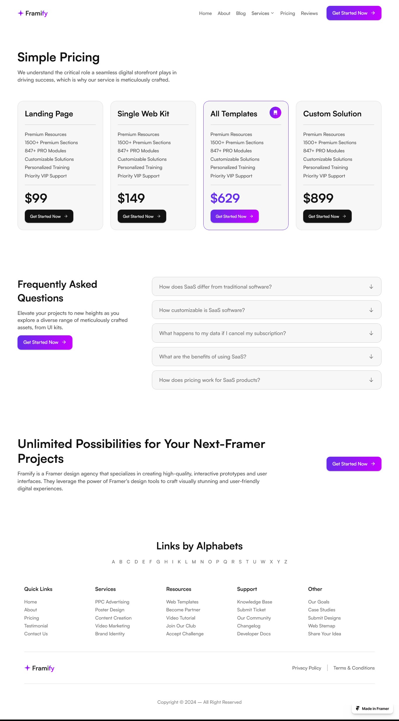 Framer Pricing Page v4