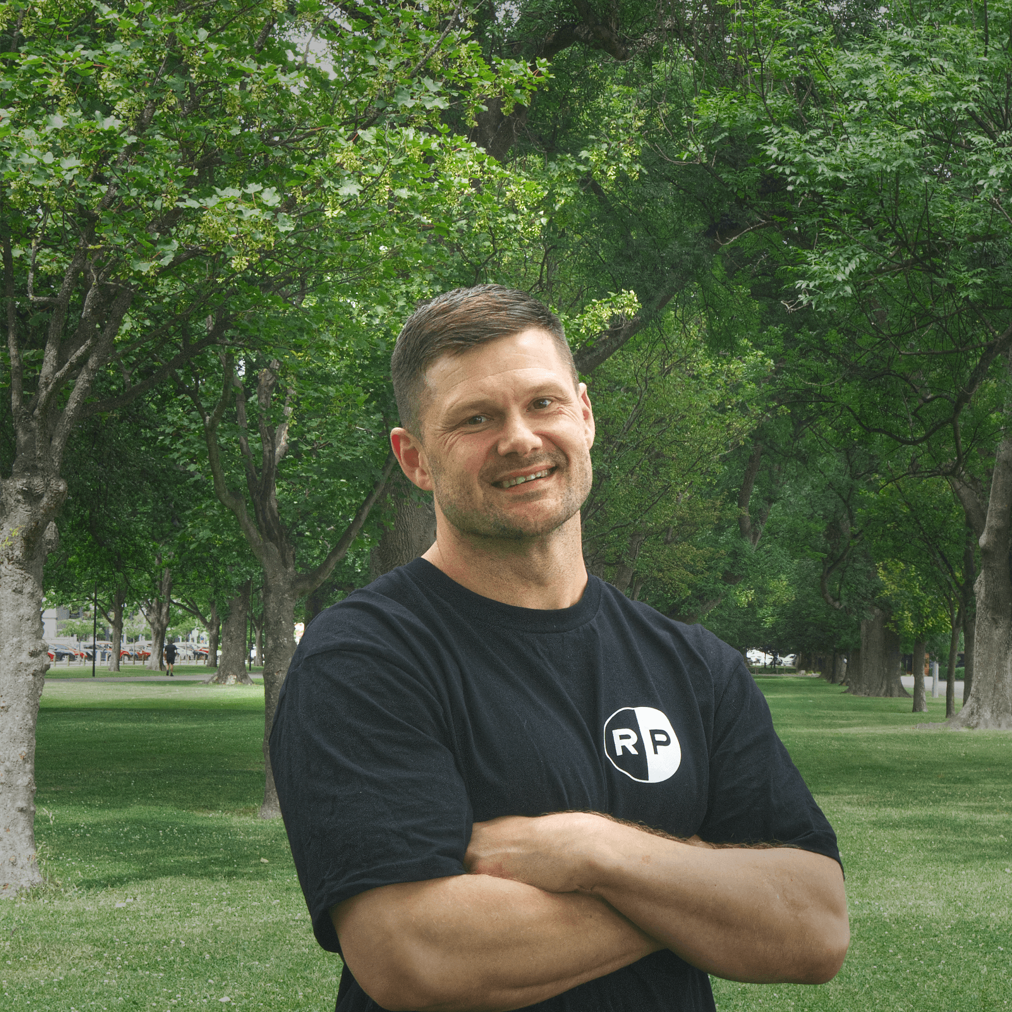 Concetrated triathlete grayscale