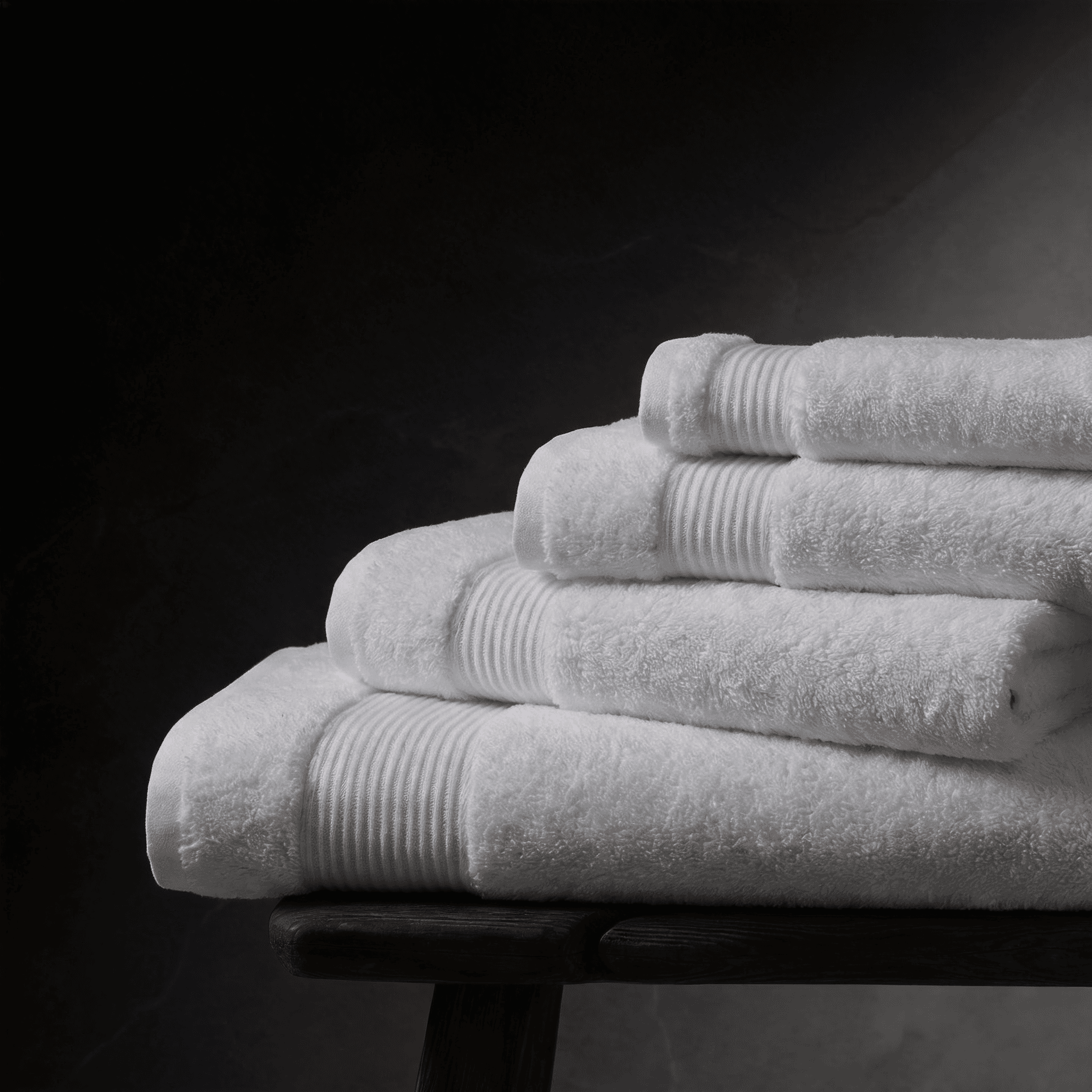 A modern hallway features vibrant teal and orange geometric and leaf patterns, with glossy tiled floors, a large rectangular light fixture, and a small shelf holding a potted plant, all leading to a large, frosted window at the end.