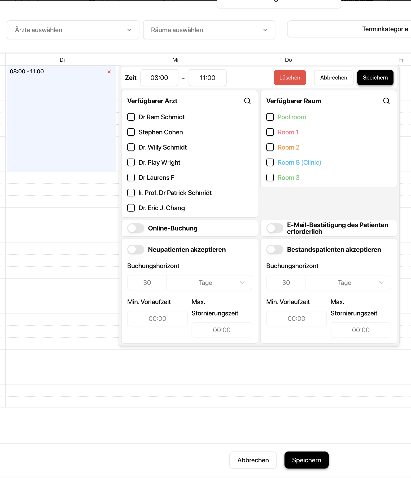 Ein Bild der Budget-Benutzeroberfläche von Freelio