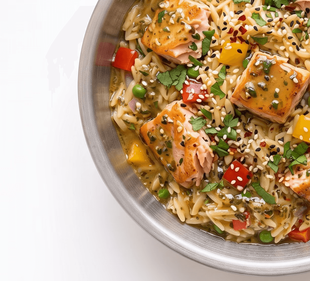 Salmon Orzo