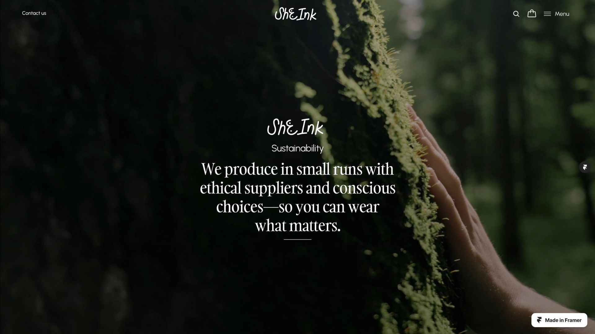 SHEINK website section