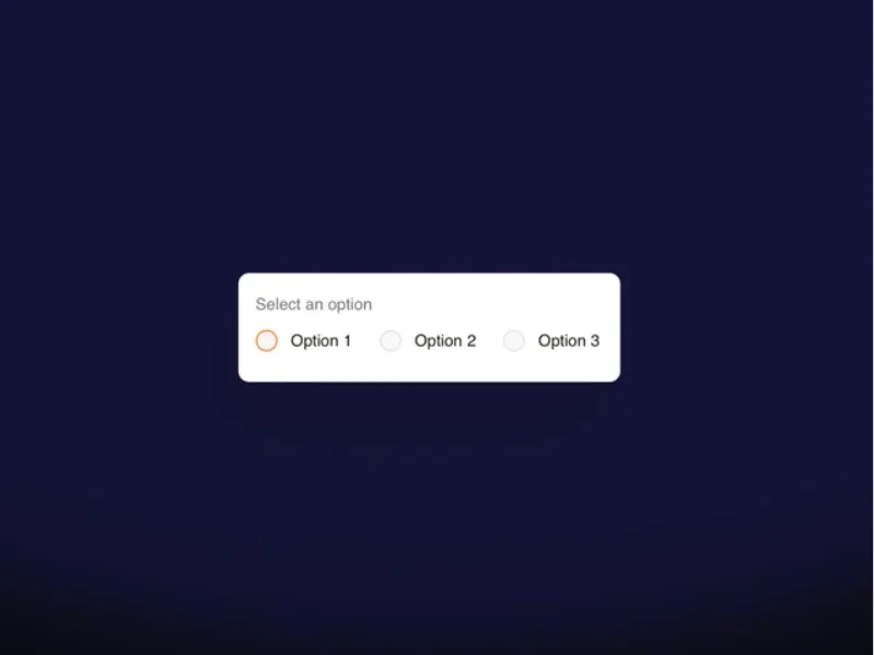 Radio Group framer form components