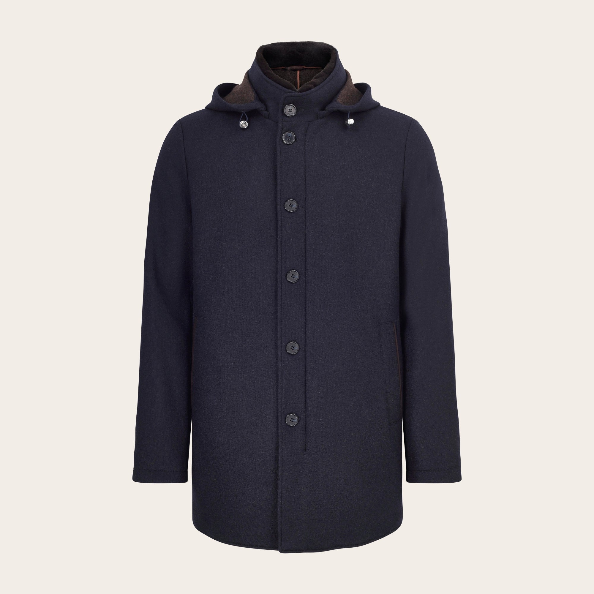 Cashmere Hooded Carcoat - Mandelli UK