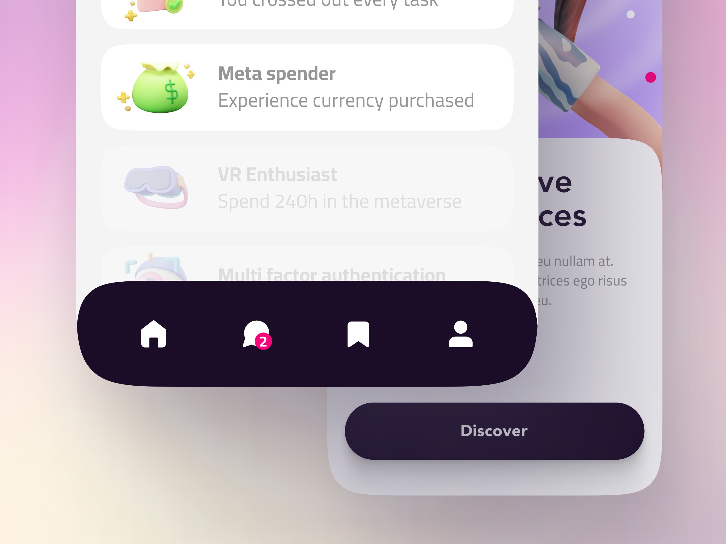 vr mobile app ui ux free freebie by pixco