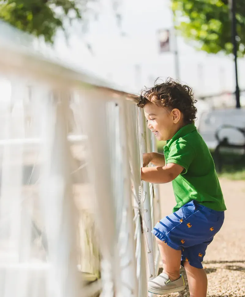 Happy child outdoors