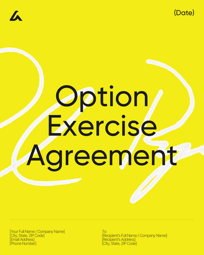 Option Exercise Agreement