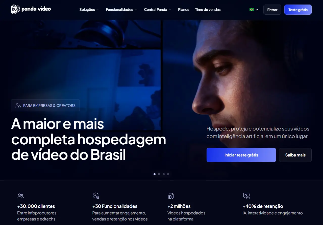 Panda Video - Hospedagem de vídeo com inteligência artificial
