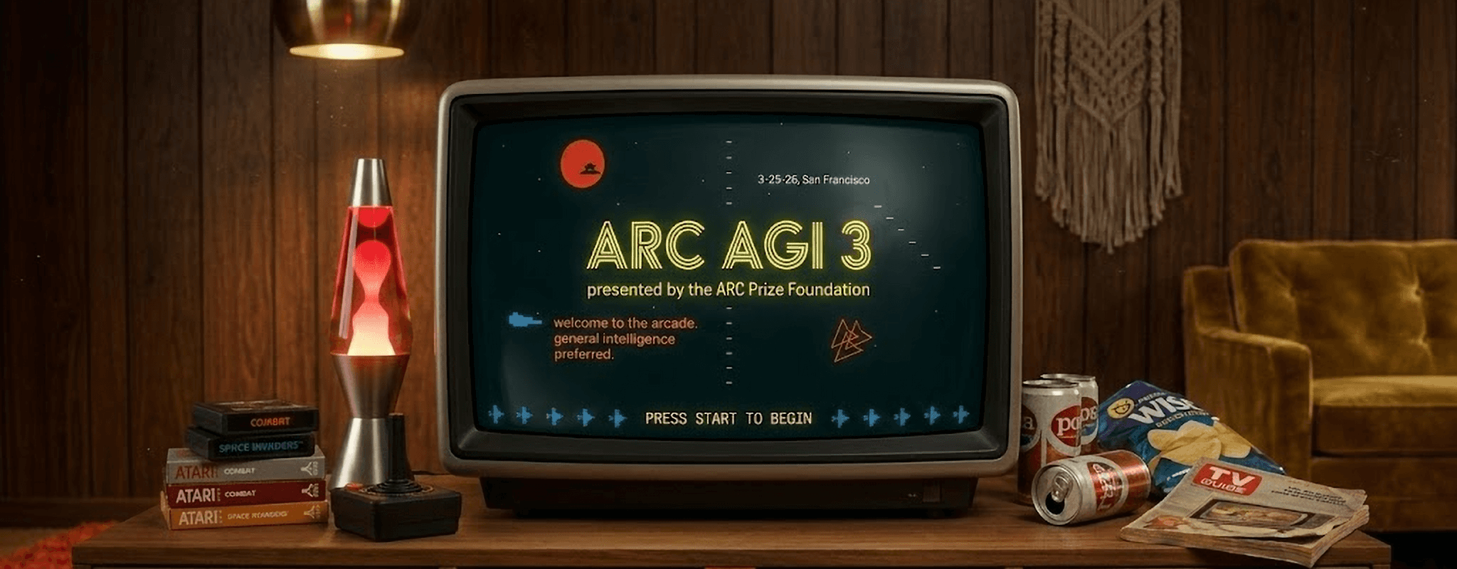 ARC-AGI-3 launch announcement — the interactive reasoning benchmark designed to measure human-like intelligence in AI agents